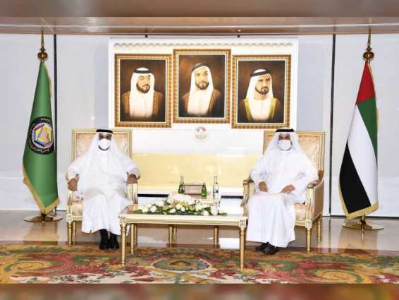 صقر غباش يستقبل أمين عام مجلس التعاون الخليجي