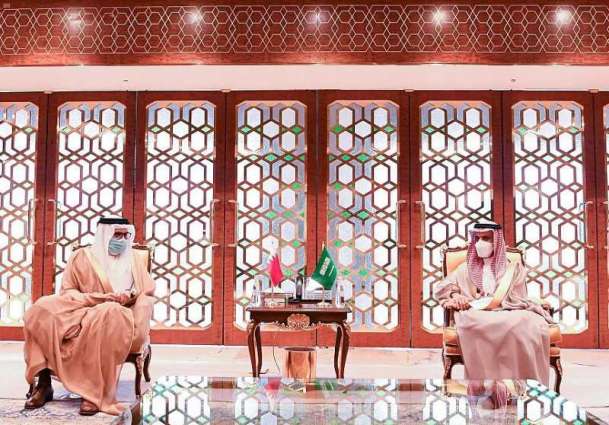 سمو الأمير فيصل بن فرحان يستقبل وزير خارجية مملكة البحرين