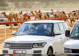 Mansour bin Zayed attends Zayed Grand Prix 2020 for camel races