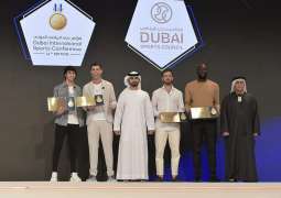 Mansoor bin Mohammed welcomes participants to Dubai International Sports Conference