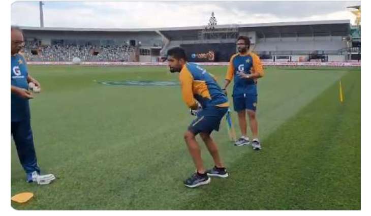 Babar Azam starts practice with Tennis ball