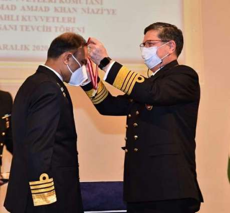 Chief Of The Naval Staff Admiral Muhammad Amjad Khan Niazi Conferred With “Legion Of Merit Of The Turkish Armed Forces” At Turkey