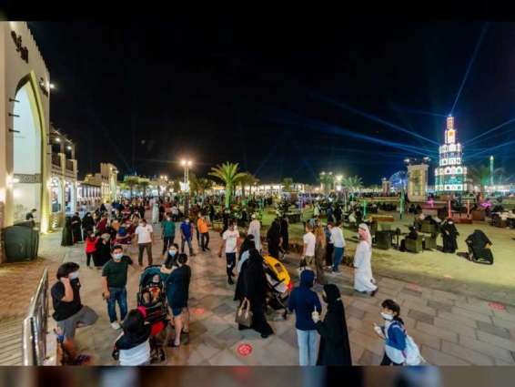 عروض الألعاب النارية الضخمة بـ"مهرجان الشيخ زايد" تضيء سماء الوثبة احتفاءً باليوم الوطني