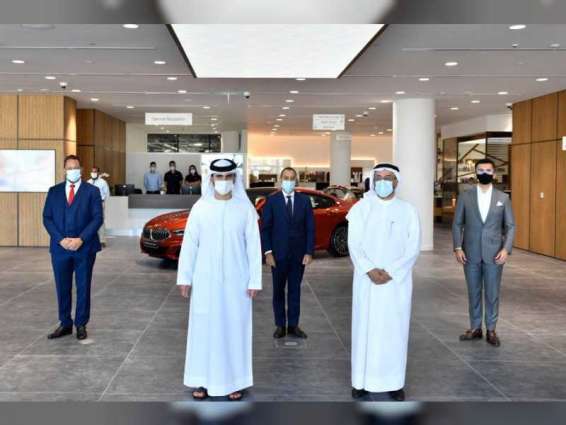 Mansour bin Mohammed inaugurates AGMC’s new Dubai Motor City showroom, service facility
