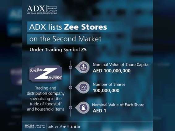 Abu Dhabi Securities Exchange lists Zee Stores on its Second Market