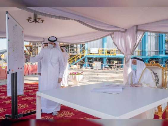 Sharjah Ruler inspects Layyah power plant, meets SEWA chairman