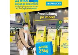 Cebu Pacific offers 25kg free baggage allowance for Dubai-Manila passengers