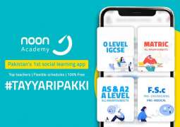 International Social Learning App - Noon Academy launches in Pakistan