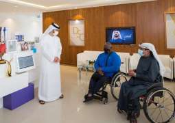 Mansoor Bin Mohammed meets UAE Paralympic hero Khamis and urges him to continue his achievements