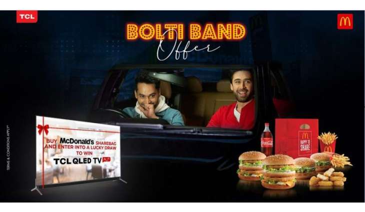 TCL and McDonald's join hands for 'Bolti Band Offer' allowing people to win QLED TVs