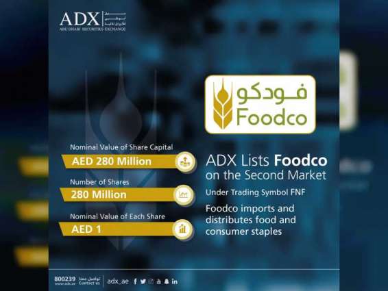 Abu Dhabi Securities Exchange lists Foodco on Second Market