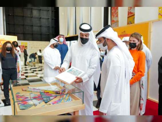 Mansour bin Mohammed opens Hermes Carre Club exhibition in Dubai