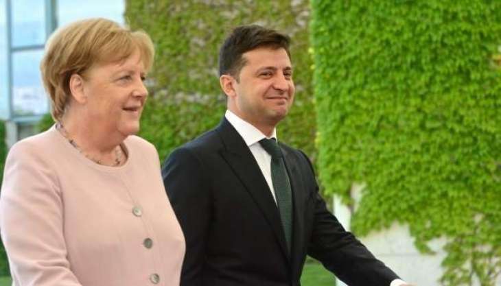 Zelenskyy Discusses With Merkel Efforts to Establish Peace in Donbas