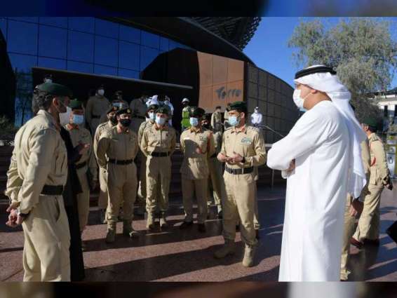 قائد عام شرطة دبي يطلع على إجراءات افتتاح العرض الأول لأجنحة اكسبو 2020