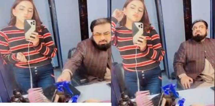 ‘Mufti Qavi kissed me on my forehead,’ says Hareem Shah, claiming to have video of the scene