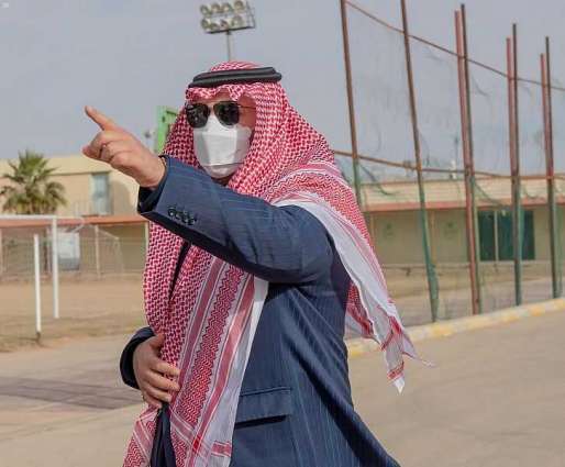 سمو الأمير فيصل بن خالد بن سلطان يزور نادي التضامن برفحاء