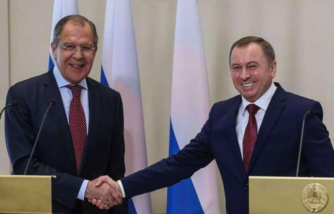 Belarusian, Russian Foreign Ministers Discuss International Security, Arms Control