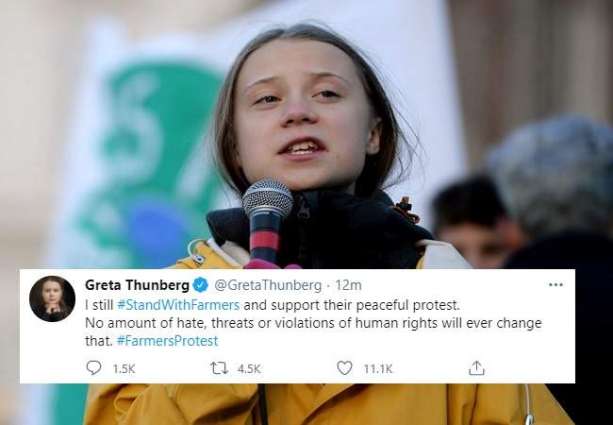 Delhi Police Files Report on Greta Thunberg After Tweet on Farmers' Protests - Sources