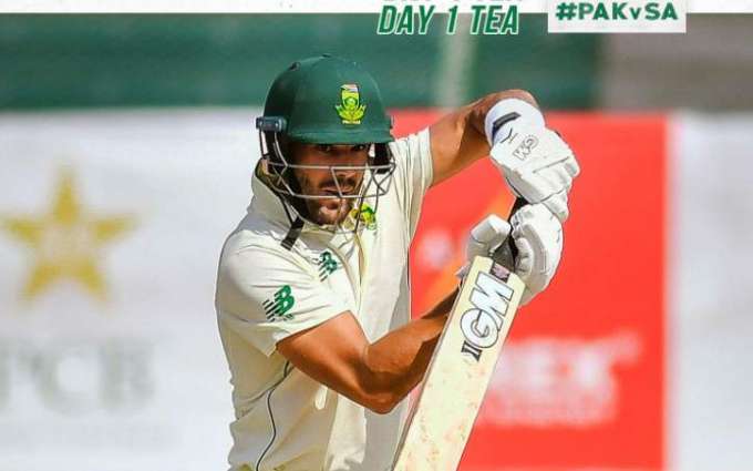 South Africa is at 26 for 2 before tea break