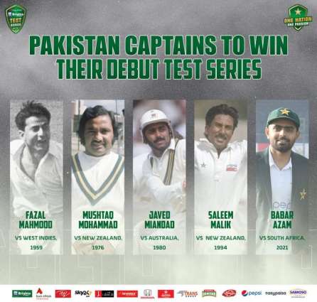 Pakistan captains who won debut Test series