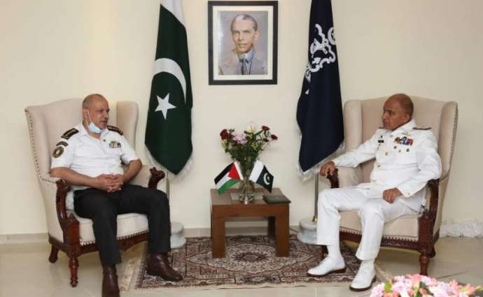 Naval Chief Admiral Muhammad Amjad Khan Niazi Meets Foreign Military Delegates Participating In Multinational Maritime Exercise Aman 2021
