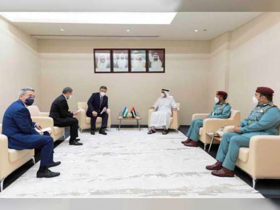 Saif bin Zayed receives Uzbek Internal affairs Minister