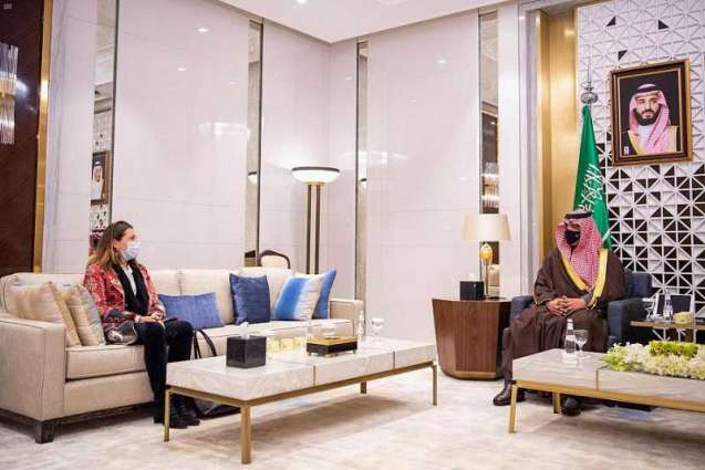 سمو الأمير عبدالعزيز بن سعود يستقبل المنسقة المقيمة للأمم المتحدة في المملكة