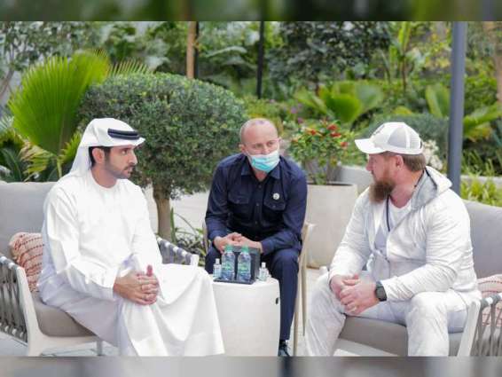 Hamdan bin Mohammed receives Head of Chechen Republic