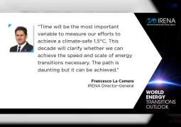 Fast-Track energy transitions to win race to zero: IRENA