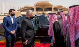 ملك الأردن يغادر الرياض