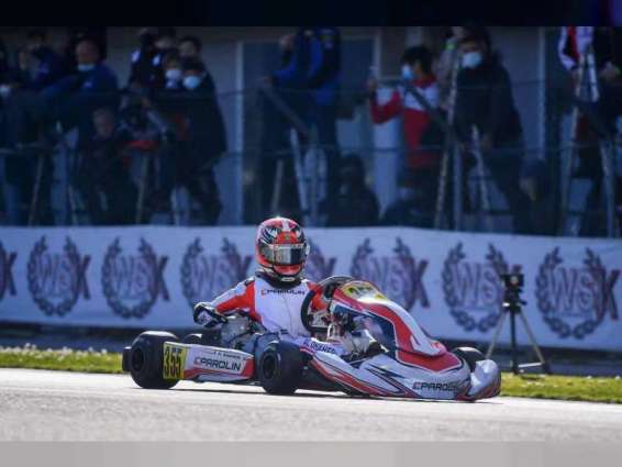 Emirati karting star Rashid Al Dhaheri receives checkered flag once more in WSK Super Master Series