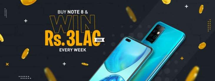 Infinix customers can now win Rs. 300,000 from Note 8 series