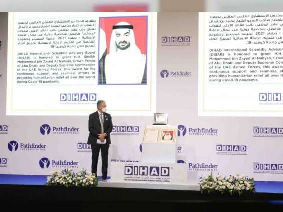 Mohamed bin Zayed awarded 'The 2021 DIHAD International Personality Award for Humanitarian Relief'