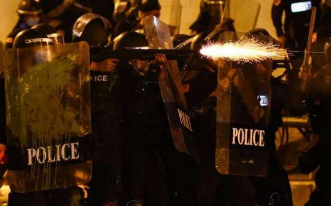 Police Fire Rubber Bullets on Protesters in Central Bangkok