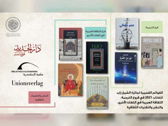 SZBA reveals shortlists for ‘Arab Culture in Other Languages’, ‘Translation’, ‘Publishing and Technology’ Categories