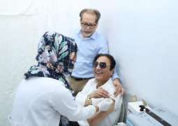 Covid vaccination continues in Arts Council of Pakistan, Karachi. The council members and the artist community got vaccinated. The center is jointly established by the Arts Council and Sindh Health Department