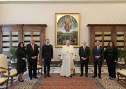 Pope Francis Receives Lebanon's Hariri in Vatican