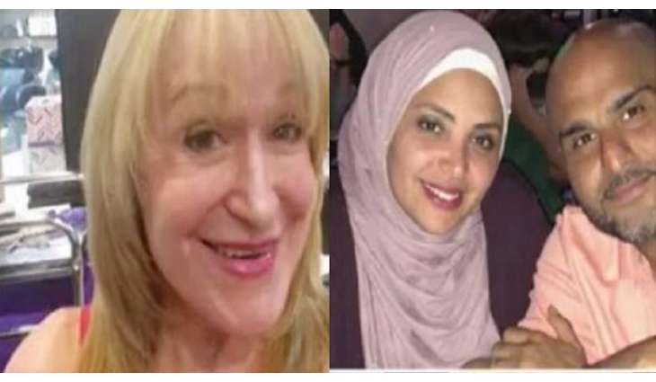 القبض علی امرأة توجہ الشتائم لزوجین مسلمین و تبصق علیھما داخل السوق فی الولایات المتحدة