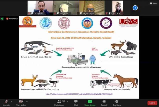 UVAS holds “Virtual International Conference on Zoonosis as Threat to Global Health”