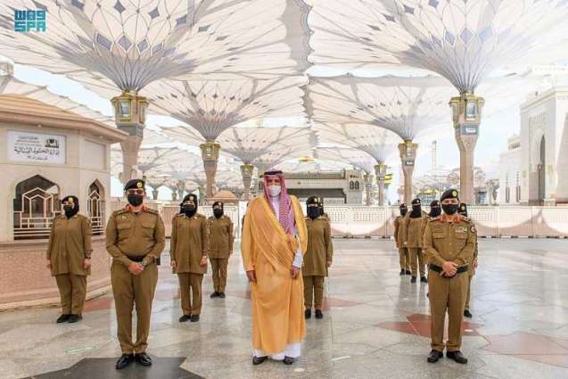 سمو أمير  المدينة المنورة يقف على أعمال الجهات الحكومية والأهلية المعنية في خدمة قاصدي المسجد النبوي