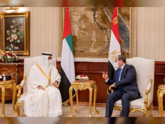 Mohamed bin Zayed, Egyptian president review consolidating fraternal relations, discuss latest regional developments