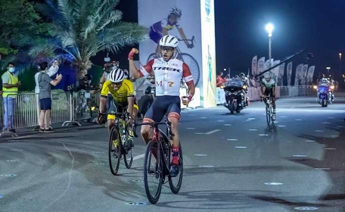 Rashid Al Balooshi wins NAS Cycling Championship race for Amateur UAE Men, Khalid Al Thani finishes second