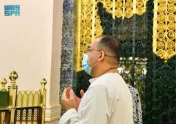 المدير التنفيذي لهيئة الإعلام والاتصالات في جمهورية العراق يزور المسجد النبوي