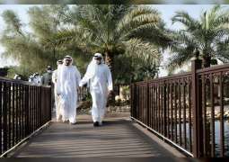 Mohamed bin Zayed exchanges greetings with Ajman Ruler on Eid al-Fitr