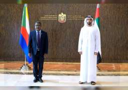 Shakhbout bin Nahyan receives Minister of Foreign Affairs of Comoros