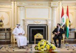مسرور بارزاني: الإمارات تساهم بقوة في دعم أوضاع اللاجئين والنازحين في كردستان العراق