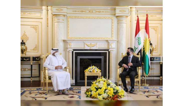 مسرور بارزاني: الإمارات تساهم بقوة في دعم أوضاع اللاجئين والنازحين في كردستان العراق