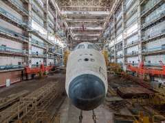 Unfinished Space Shuttle Buran Daubed With Graffiti in Kazakhstan - Source