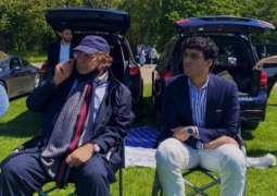 Nawaz Sharif enjoys grandson Junaid Safdar's polo match