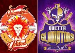 Quetta Gladiators will take on Islamabad United tonight